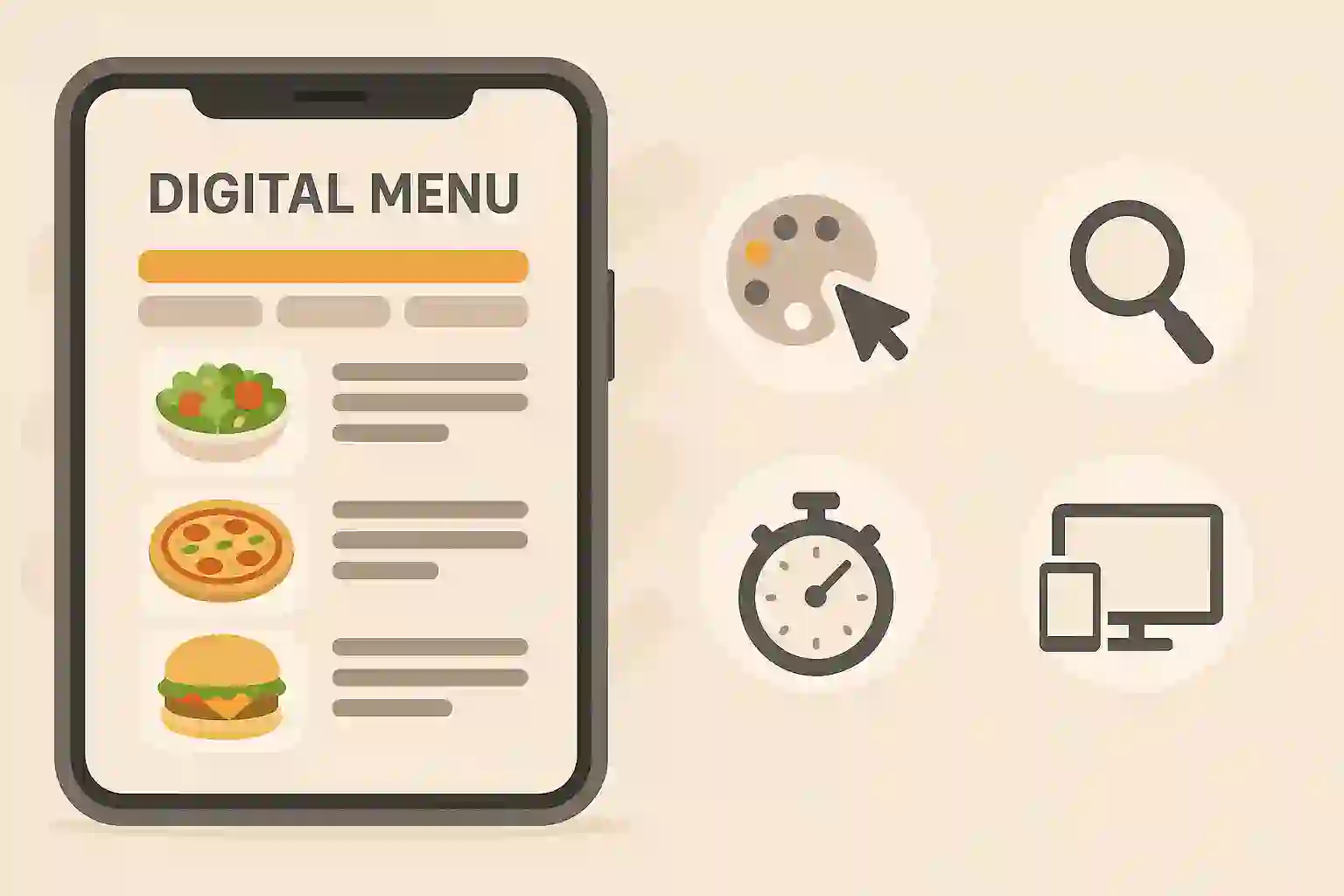 شرایط منوی دیجیتال